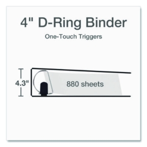 Premier Easy Open Clearvue Locking Slant-D Ring Binder, 3 Ri