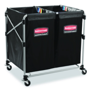 Two-Compartment Collapsible X-Cart, Synthetic Fabric, 2.49 c