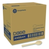 Bamboo Cutlery, Mediumweight Spoon, Paper, Light Golden, 100