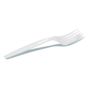 Mediumweight Polypropylene Cutlery, Individually Wrapped, Fo