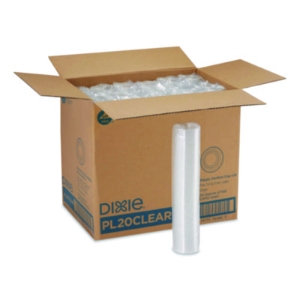 Plastic Portion Cup Lid, Fits 1.5 oz to 2 oz Cups, Clear, 10