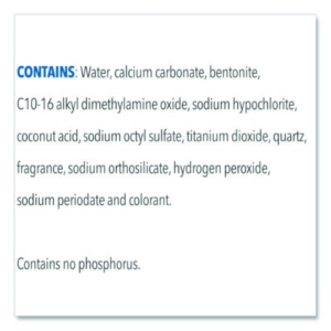 CloroxPro Bleach Cream Cleanser, 32 oz Bottle, 8/Carton