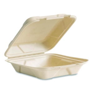 Nourish Molded Fiber Takeout Containers, Compostable, 7.9 x