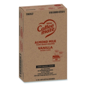 Plant-Based Almond Milk Non-Dairy Liquid Creamer Singles, Na