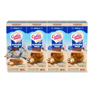 Plant-Based Almond Milk Non-Dairy Liquid Creamer Singles, Na