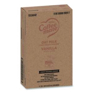 Plant-Based Oat Milk Liquid Creamers, Natural Vanilla, 0.38