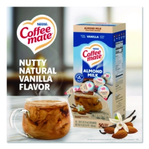 Plant-Based Almond Milk Non-Dairy Liquid Creamer Singles, Na