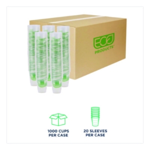 GreenStripe Renewable and Compostable Cold Cups, 9 oz, Plast