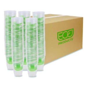 GreenStripe Renewable and Compostable Cold Cups, 9 oz, Plast