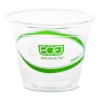 GreenStripe Renewable and Compostable Cold Cups, 9 oz, Plast