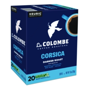 Coffee K-Cup Pods, Corsica Dark Roast, 20/Box