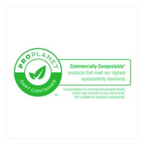 Compostable Molded Fiber Hinged Trays, ProPlanet Seal, 9.14