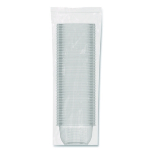 Square Plastic Bowls, 16 oz, 8.5 x 8.5 x 1.96, Clear, Plasti