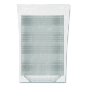 Square Plastic Bowls, 24 oz, 5 x 5 x 1.99, Clear, Plastic, 6
