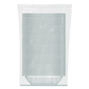 Square Plastic Bowls, 32 oz, 5 x 5 x 1.49, Clear, Plastic, 6