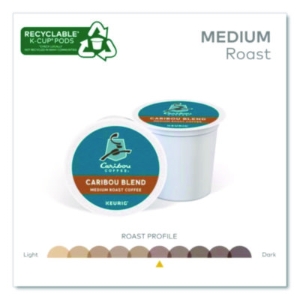 Caribou Blend Coffee K-Cups, 96/carton