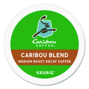 Caribou Blend Decaf Coffee K-Cups, 96/carton