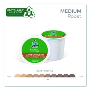 Caribou Blend Decaf Coffee K-Cups, 96/carton