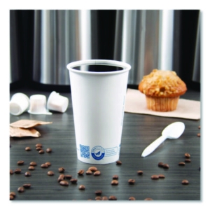 Recycled Content PCF Paper Hot Cups, ProPlanet Seal, 16 oz,