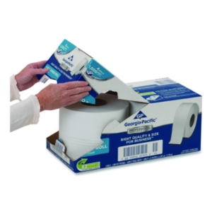 White Jumbo Bathroom Tissue, Septic Safe, 2-Ply, 3.5" x 1,00