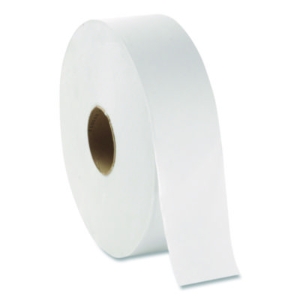 White Jumbo Bathroom Tissue, Septic Safe, 2-Ply, 3.5" x 1,00