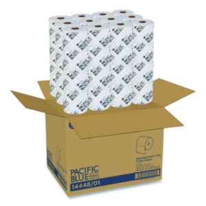 Pacific Blue Basic High-Capacity Bathroom Tissue, Septic Saf