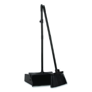 Duo-Pan Upright Dust Pan and Broom, 11.8 x 36, 24.5" Handle,