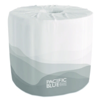 Pacific Blue Basic Embossed Bathroom Tissue, Septic Safe, 1-