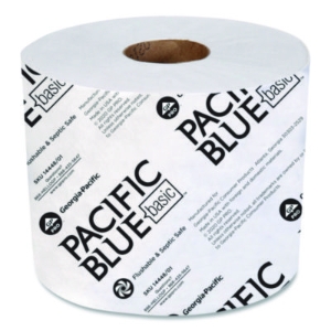 Pacific Blue Basic High-Capacity Bathroom Tissue, Septic Saf