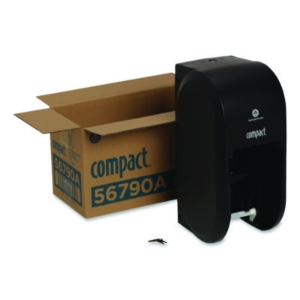 Compact Vertical Double Roll Coreless Tissue Dispenser, 14.0