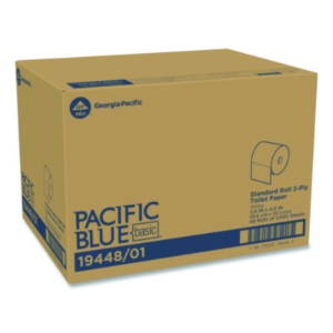 Pacific Blue Basic High-Capacity Bathroom Tissue, Septic Saf