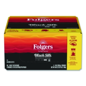 Coffee Filter Packs, Black Silk, 1.4 Oz Pack, 40packs/carton