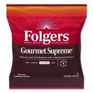 Gourmet Supreme Ground Coffee, Fraction Pack, 1.75 oz, 42/Ca