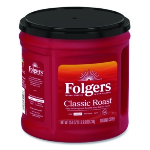 Coffee, Classic Roast, Ground, 25.9 Oz Canister, 6/carton