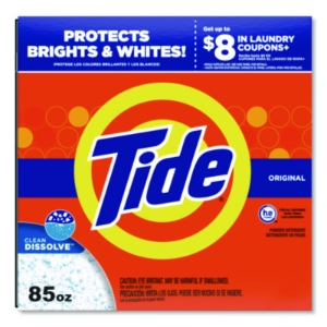 HE Laundry Detergent, Tide Original Scent, Powder, 85 oz Box
