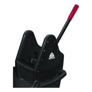 Premier Downpress Mop Bucket and Wringer, 32 to 35 qt, Black