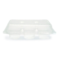 Bakery Containers, Muffin/Cupcake, 7.25 x 9.88 x 3.13, Clear