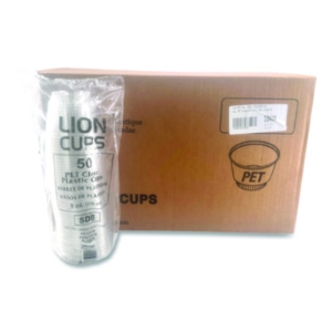 Plastic Cold Cups, Sundae, 8 oz, Clear, 1,000/Carton