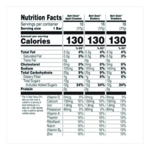 Nutri-Grain Soft Baked Breakfast Bars, Asstd: Apple, Blueber