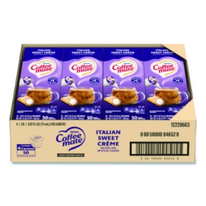 Liquid Coffee Creamer, Italian Sweet Cream, 0.38 oz Mini Cup
