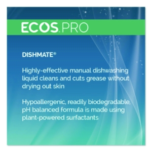 Dishmate Manual Dish Liquid, Free and Clear, 5 gal Pail