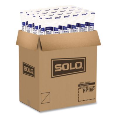 Double Sided Poly (DSP) Paper Cold Cups, 16 oz, White, 50 Cu