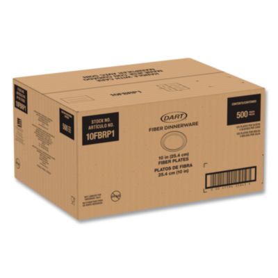 Compostable Molded Fiber Dinnerware, ProPlanet Seal, Plate,