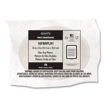 Compostable Molded Fiber Dinnerware, ProPlanet Seal, Platter