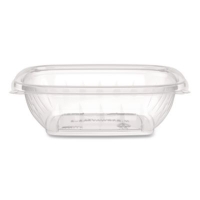 Square Plastic Bowls, 8 oz, 8.5 x 8.5 x 1.51, Clear, Plastic