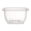 Square Plastic Bowls, 16 oz, 8.5 x 8.5 x 1.96, Clear, Plasti
