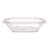 Square Plastic Bowls, 32 oz, 5 x 5 x 1.49, Clear, Plastic, 6