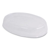 PLA Lids for Fiber Burrito Bowls, 9.7" Diameter, Clear, Plas