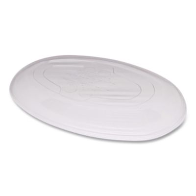 PLA Lids for Fiber Burrito Bowls, 8" Diameter, Clear, Plasti
