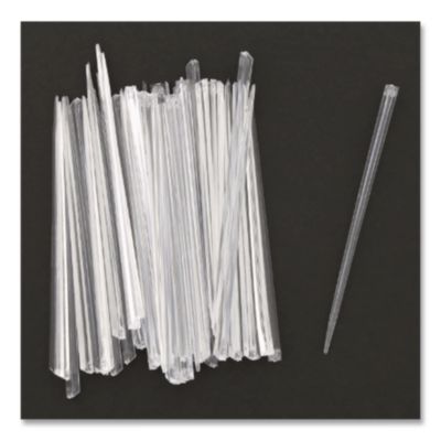 Prism Picks, Plastic, 4", Clear, 500/Box, 5 Boxes/Carton